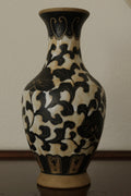 Floral Sgraffito Vase