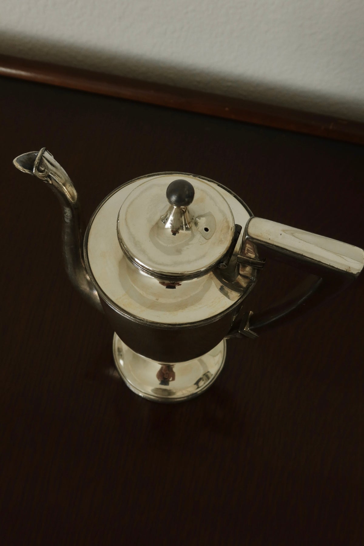 Neoclassical Silver Coffee Pot.