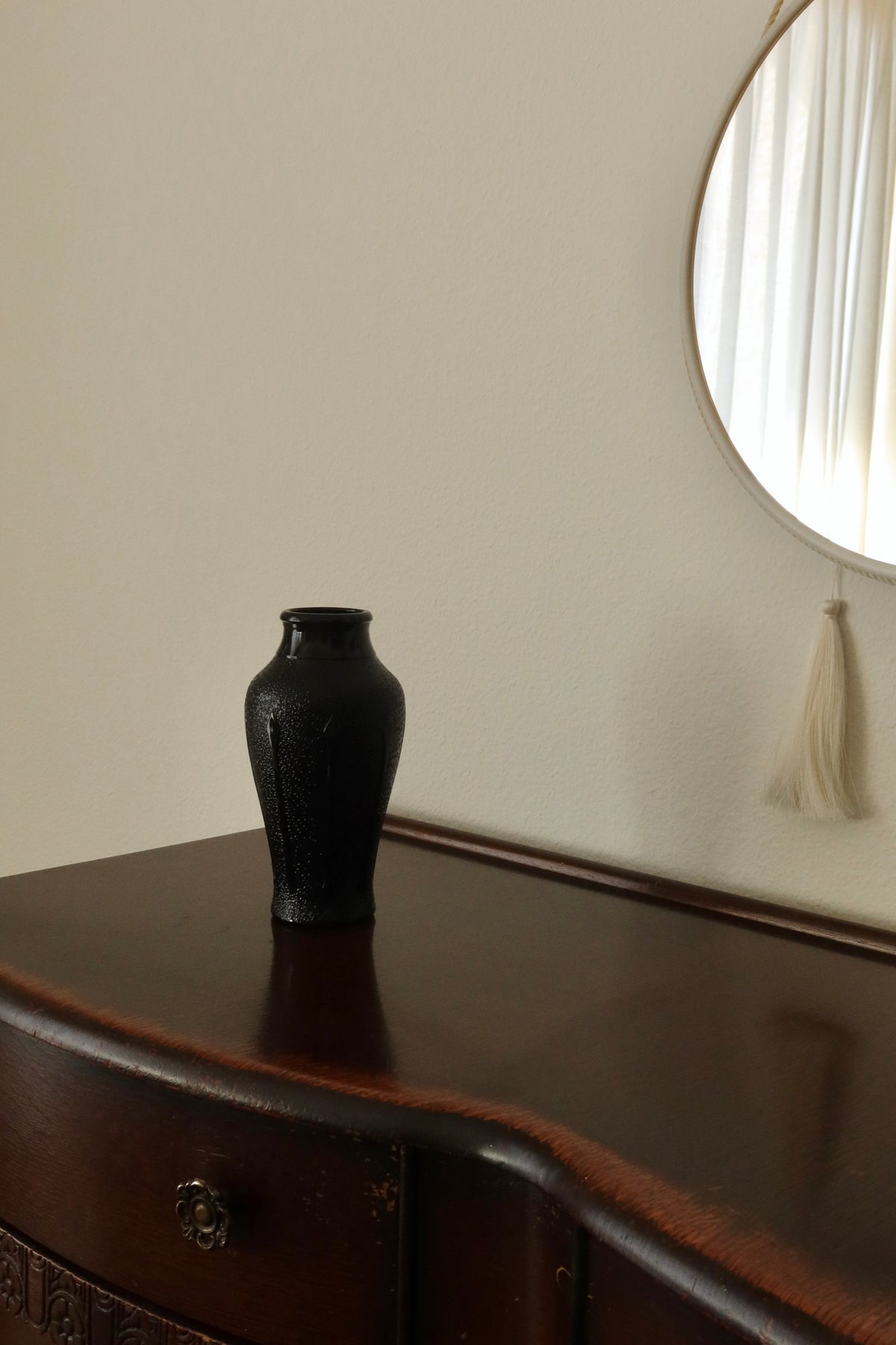 Black Opal Deco Vase