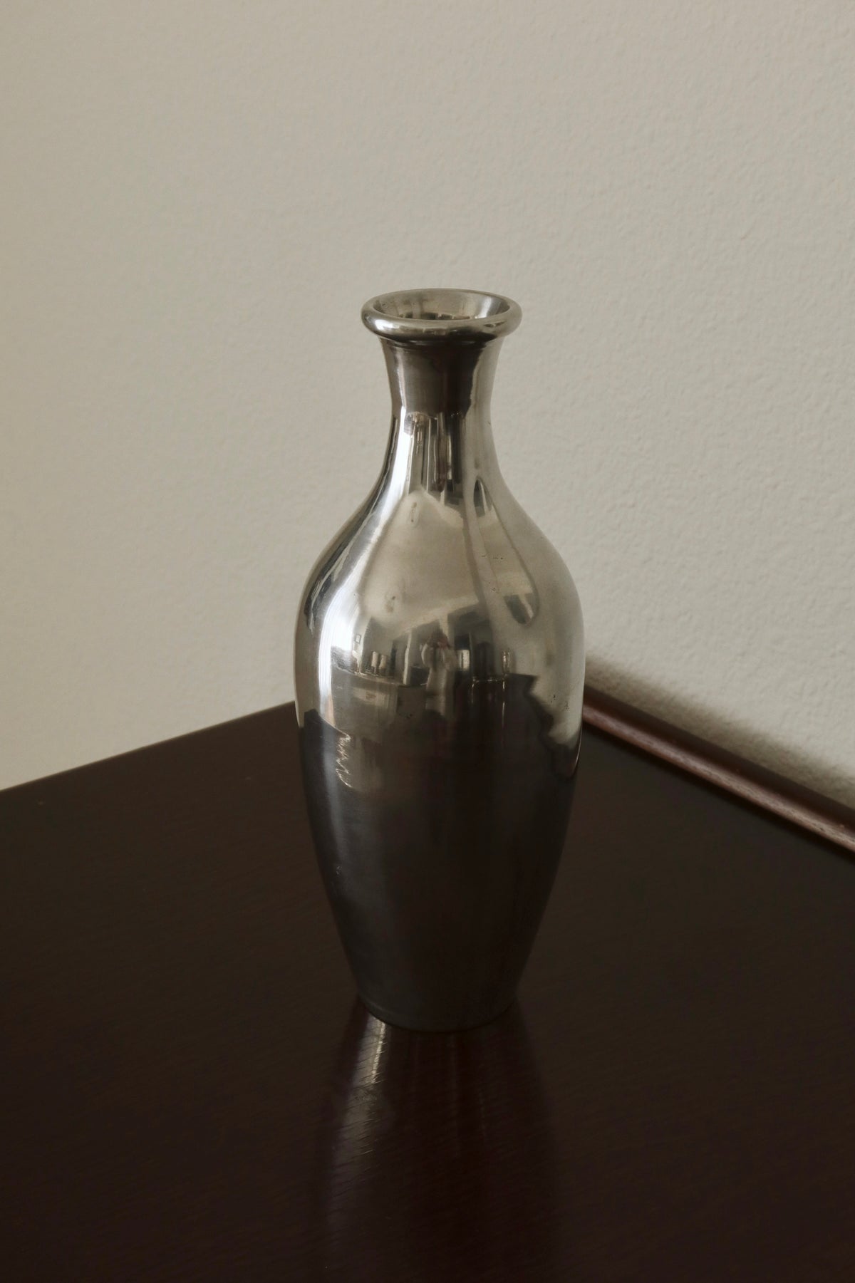 Modernist silver vase