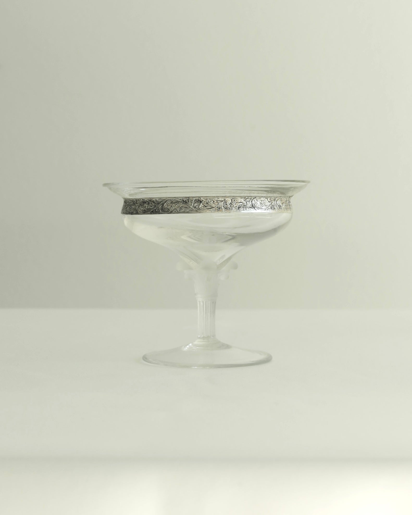 Silver Rim Crystal Coupe