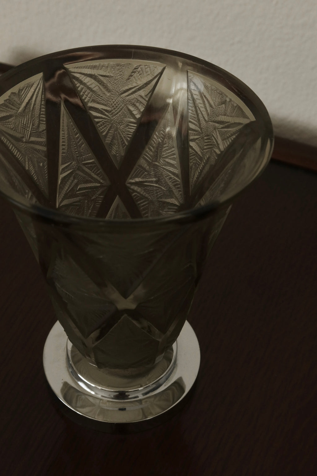 Original Verlys Art Deco Glass Vase