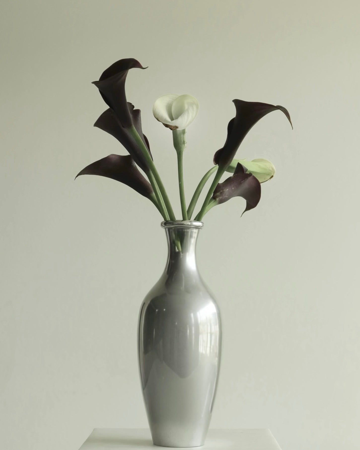 Minimalist Silver Vase