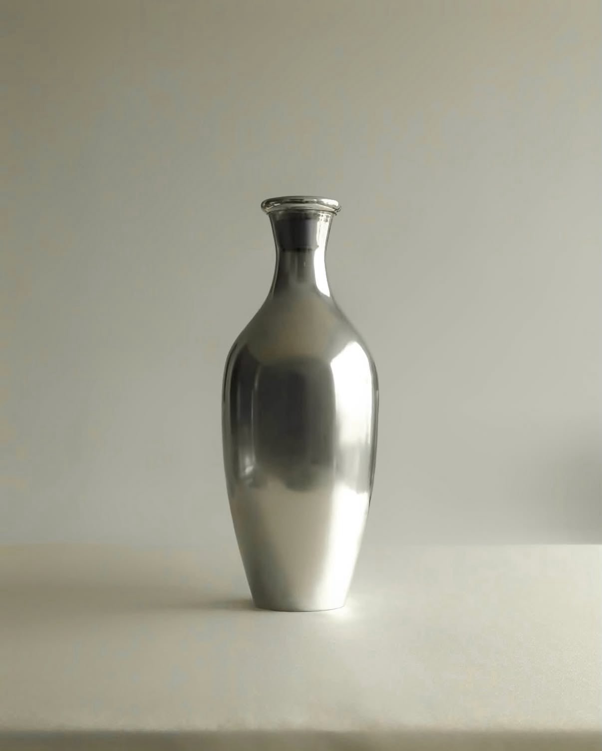 Minimalist Silver Vase