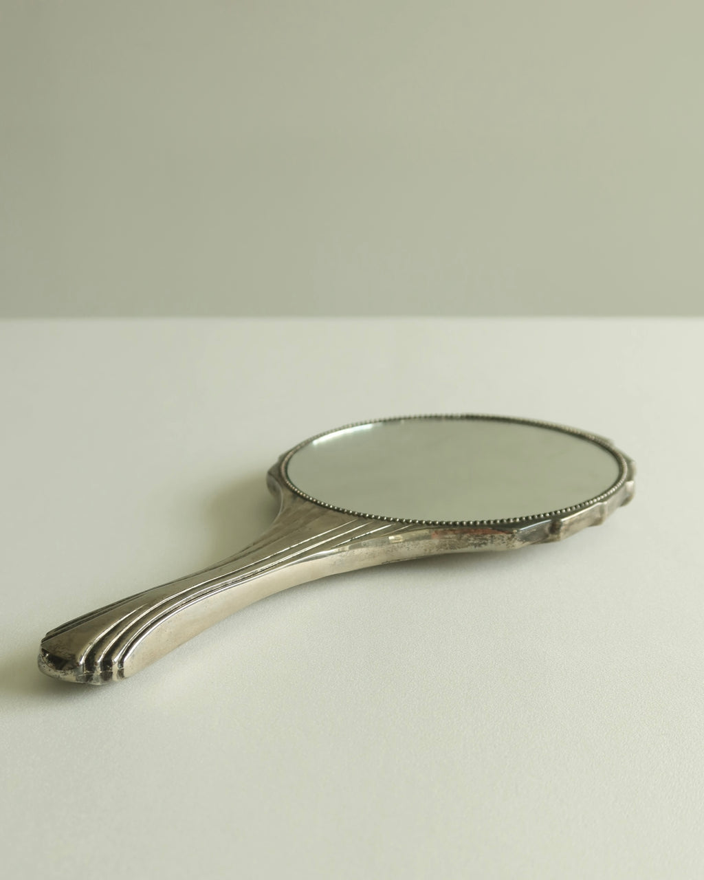 Art Deco Silver Hand Mirror