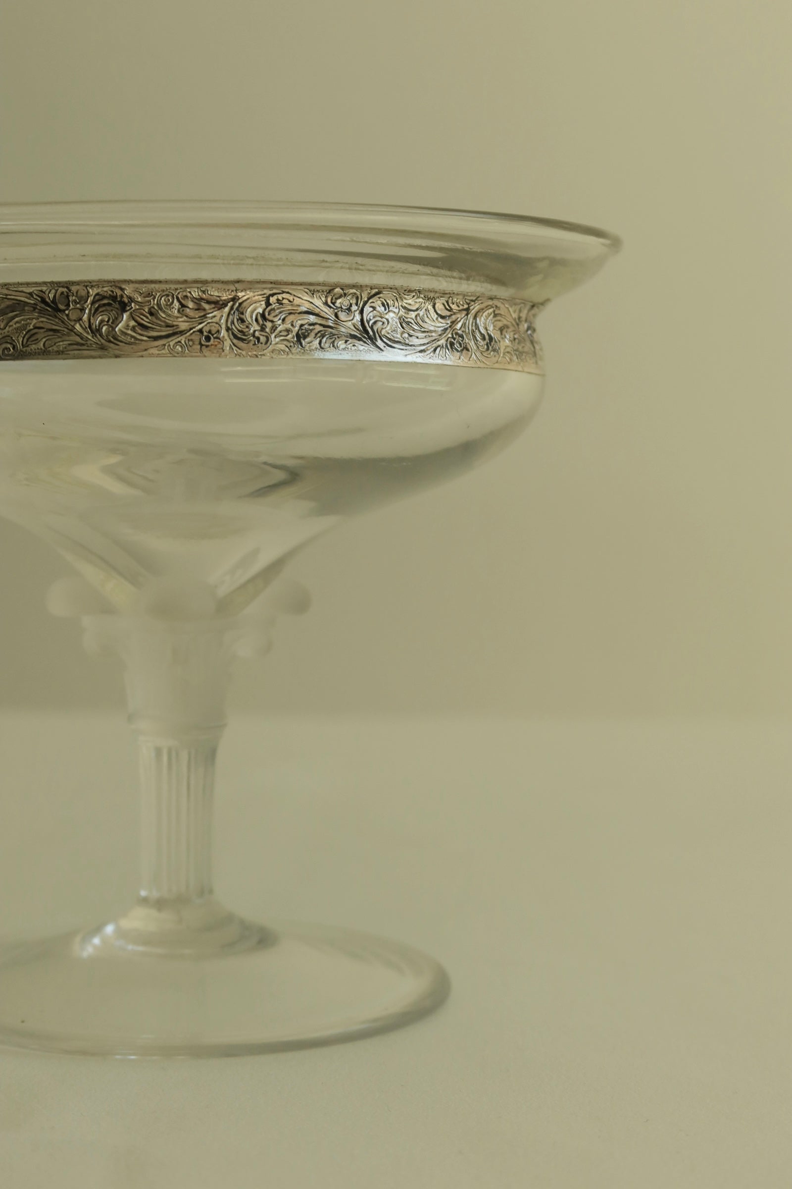 Silver Rim Crystal Coupe