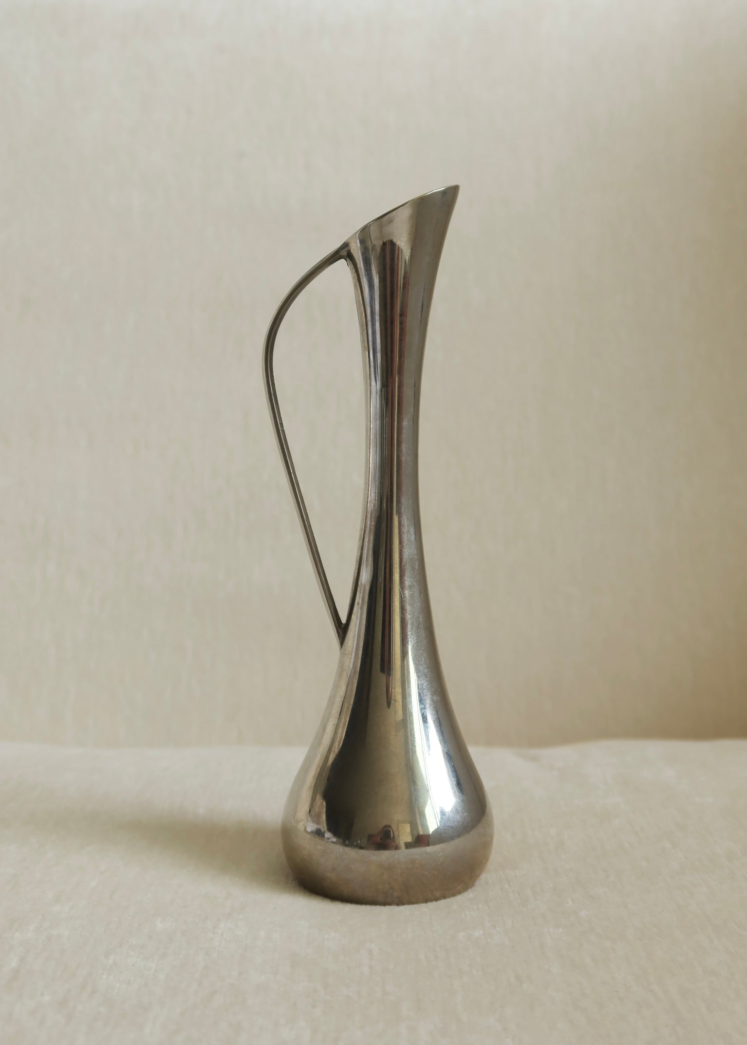 Silver Bud Vase with Handle
