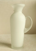 Satin Glass Pitcher Vase