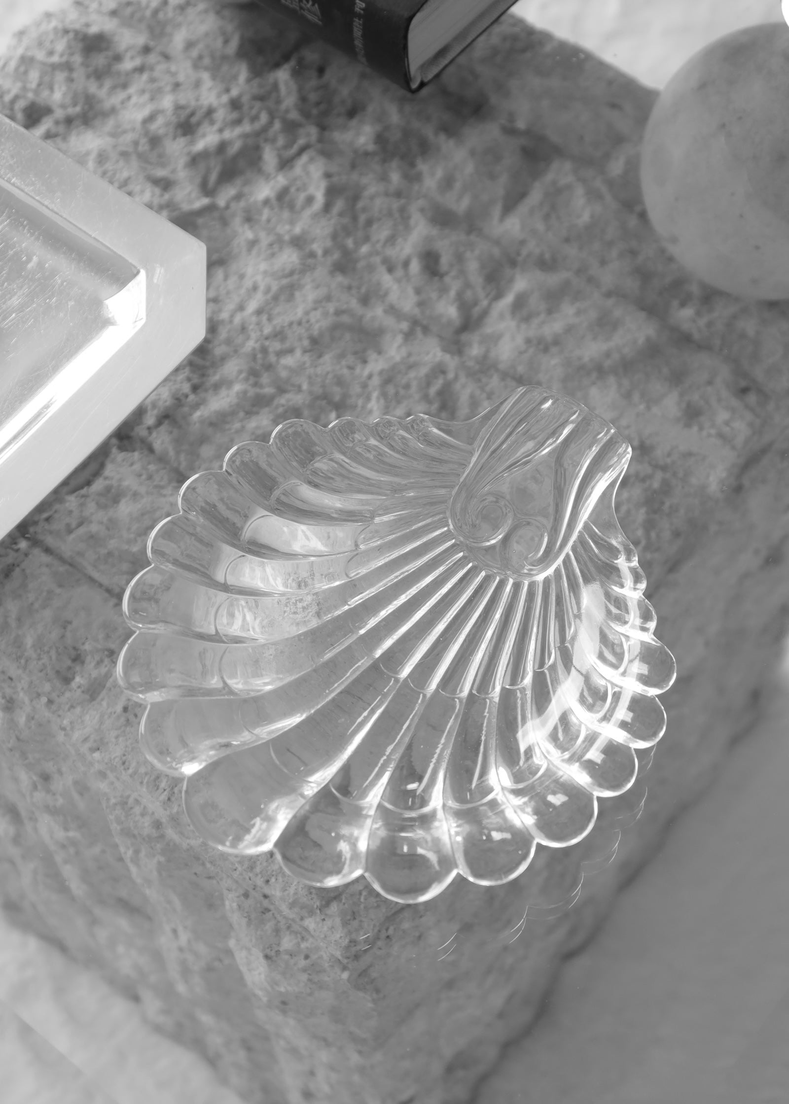 Glass Scallop Dish