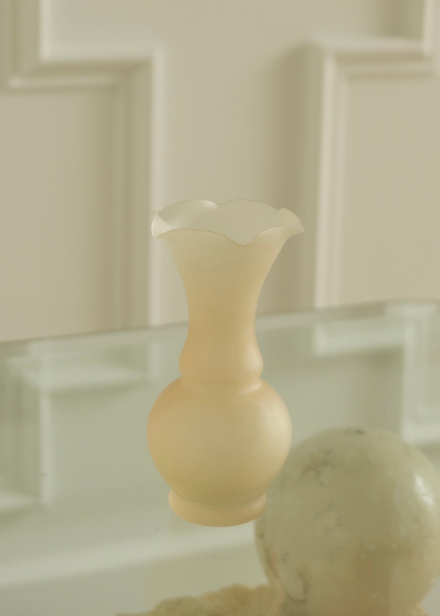 Satin Amber Bud Vase