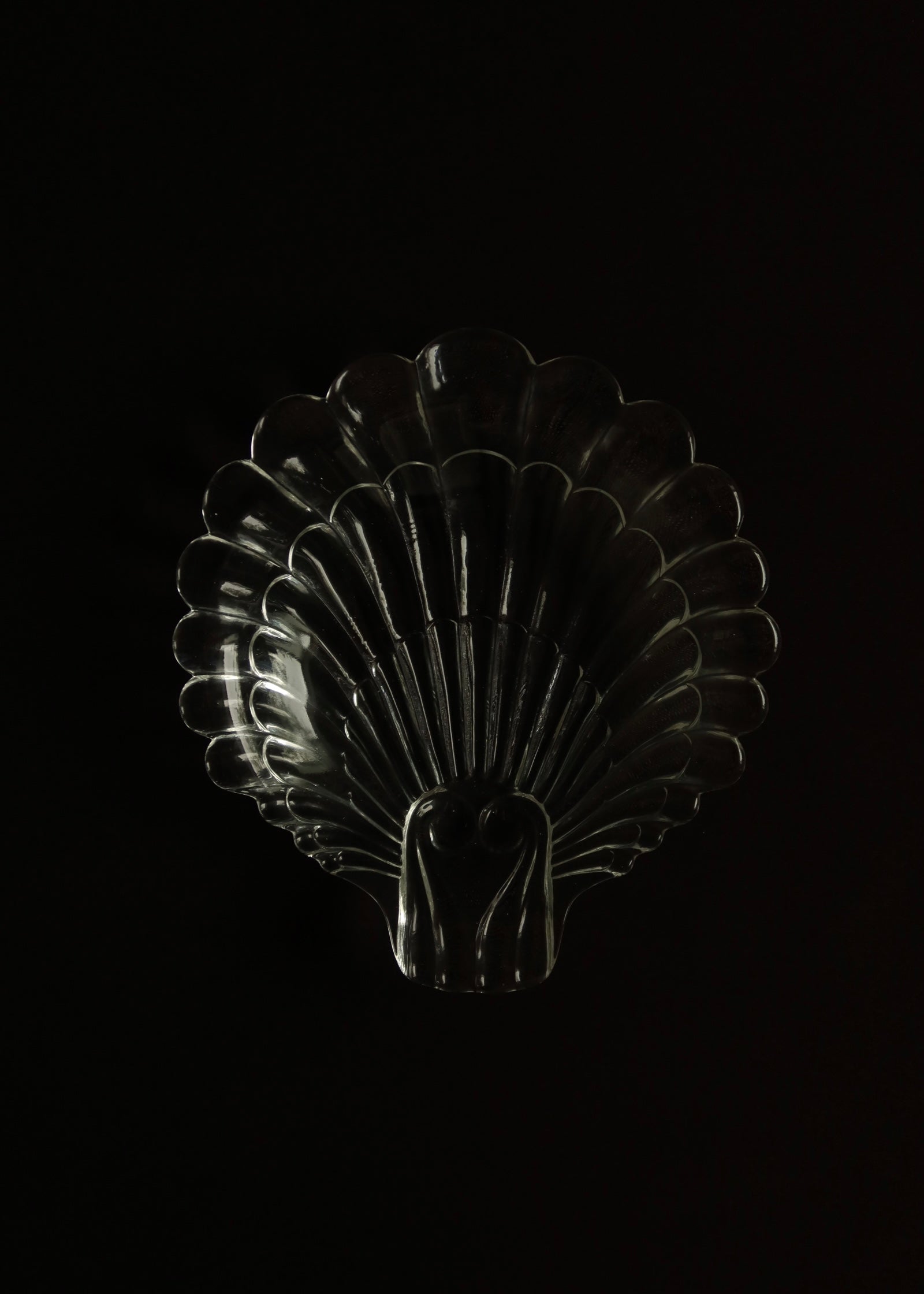 Glass Scallop Dish