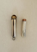 Antique Sterling Silver and Mother-of-Pearl Cigarette Holder Pendant