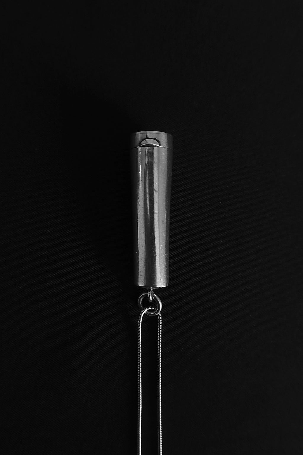 Antique Sterling Silver and Mother-of-Pearl Cigarette Holder Pendant