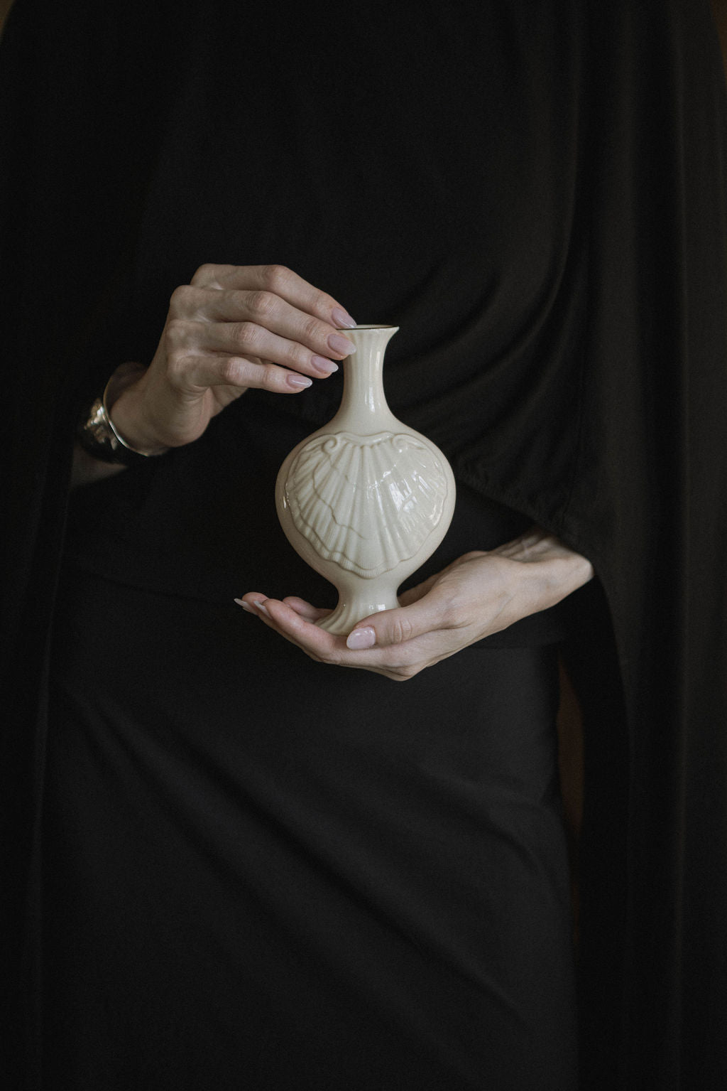 Scallop Ceramic Vase