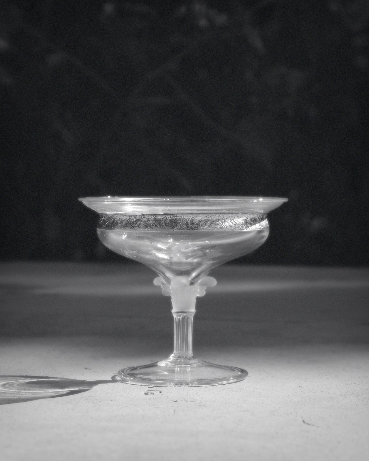 Silver Rim Crystal Coupe